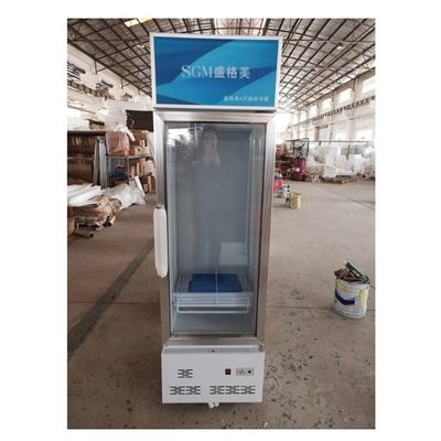 Upright Single Glass Door Bar Fridge 350L Glass Door Merchandiser Refrigerator