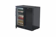 Electronic Digital Two Door Back Bar Cooler / Commercial Bar Refrigerator