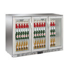 850mm Height 320L Three Stainless Steel Doors Back Bar Cooler Auto Defrost Type With Easy Cleaning Gasket