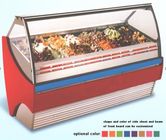 Auto Defrost Ice Cream Showcase Freezer , 1568mm Length Fan Forced Ventilation Gelato Freezer Showcase