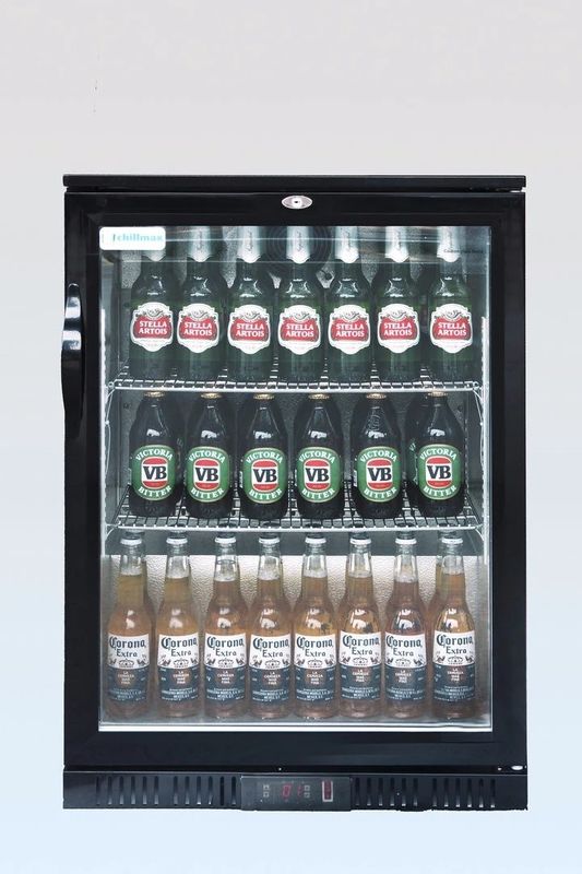 138L Commercial Bar Refrigerator , Single Door Back Bar Refrigerator