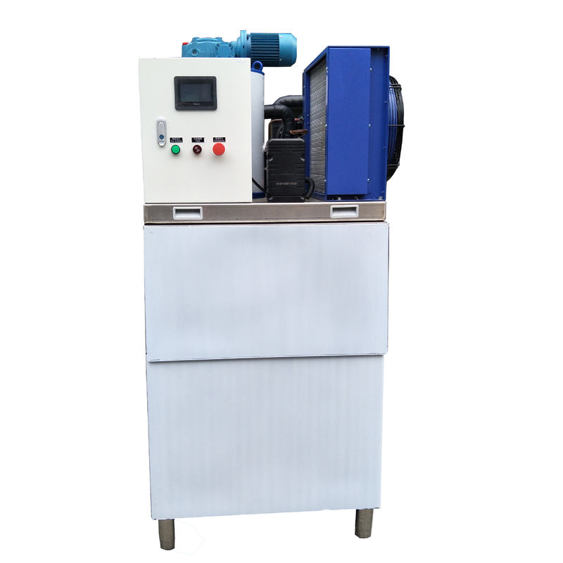 Stainless Steel Automatic Ice Maker Machine R22 Refrigerant For Fish Ship